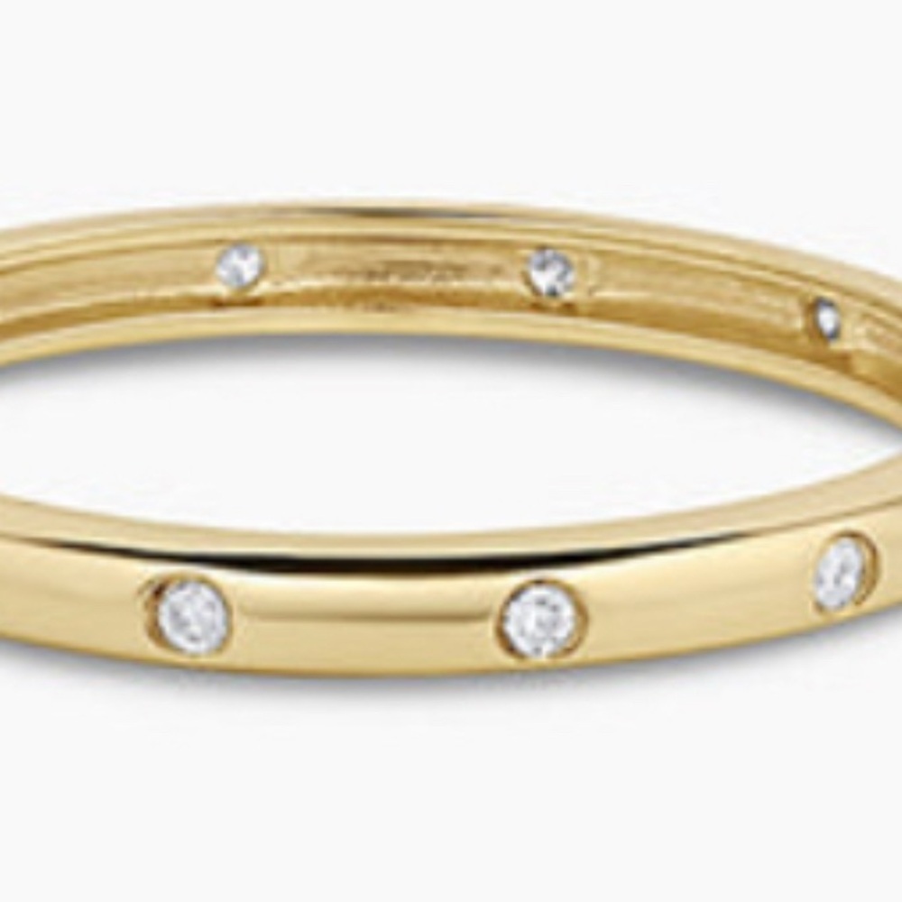 Gold Diamond Lou Helium Ring Size 8 - Picture 3 of 4
